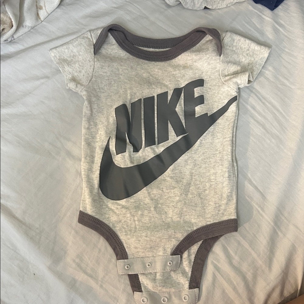 Nike Gray Infant Bodysuit